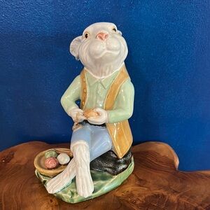 Charming Beswick Beatrix Potter Benjamin Bunny Ceramic Rabbit Figurine